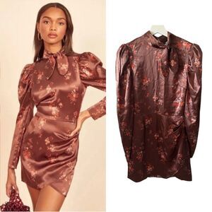 Reformation Livie Mini Dress Floral